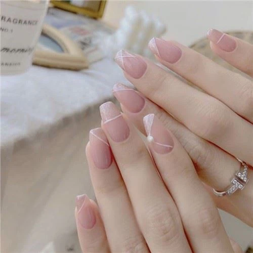 Silver Glitter pran klou